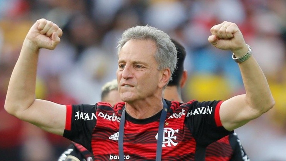 Rodolfo Landim, presidente do Flamengo (Foto: Reprodução / Gilvan de Souza/ CRF)