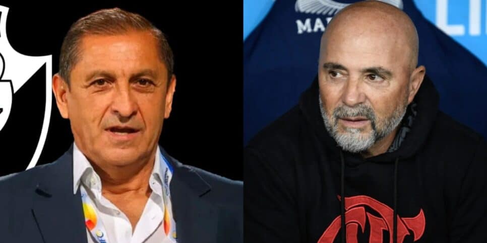 Ramón Díaz do Vasco e Jorge Sampaoli do Flamengo (Imagem Reprodução Internet)