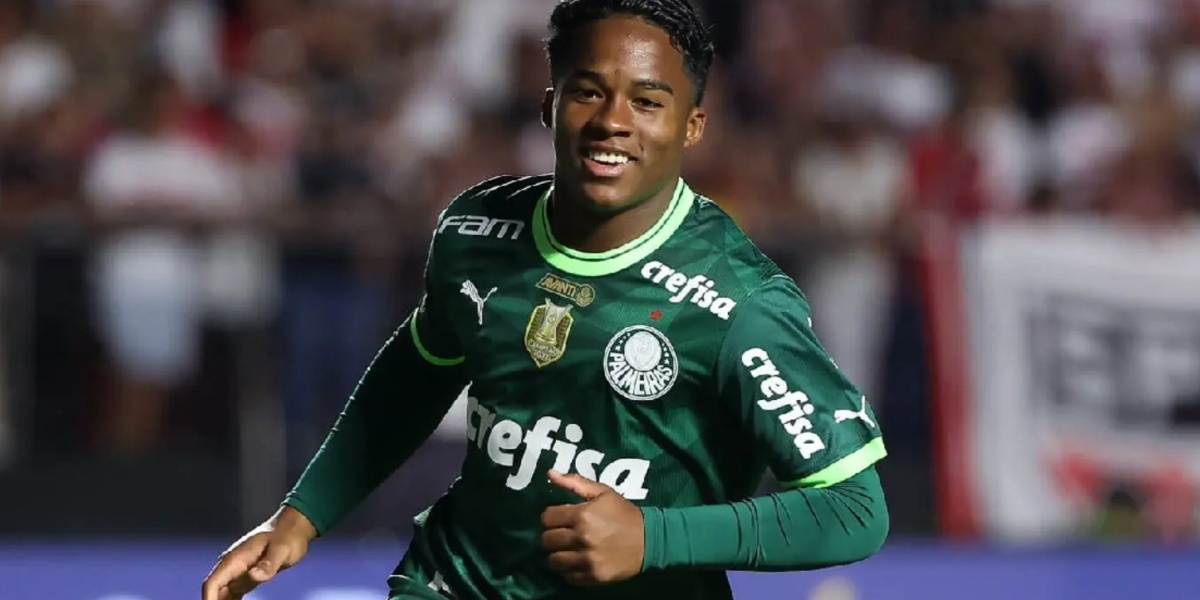 Endrick, jogador do Palmeiras (Imagem Reprodução Internet)