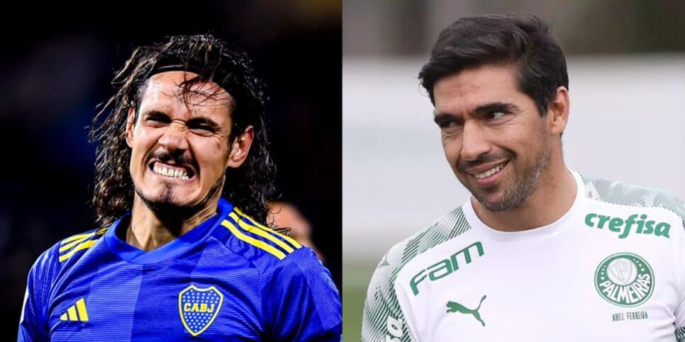 Cavani e Abel Ferreira (Imagem Reprodução Internet)
