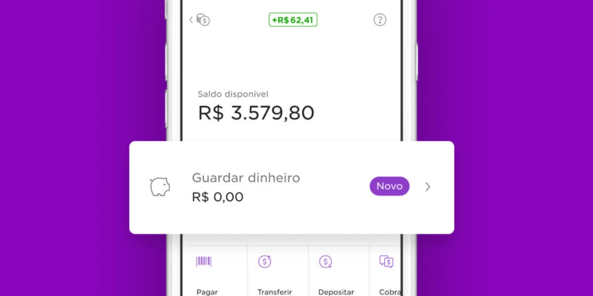 Ferramenta do Nubank Dinheiro Guardado (Imagem Reprodução Internet)