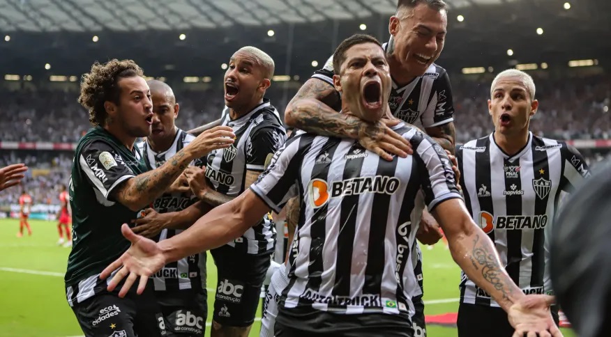 Jogadores do Atlético Mineiro (Foto: Reprodução) Flamengo