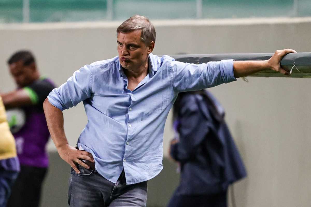 Aguirre durante fase pelo Santos (Foto: AGIF)