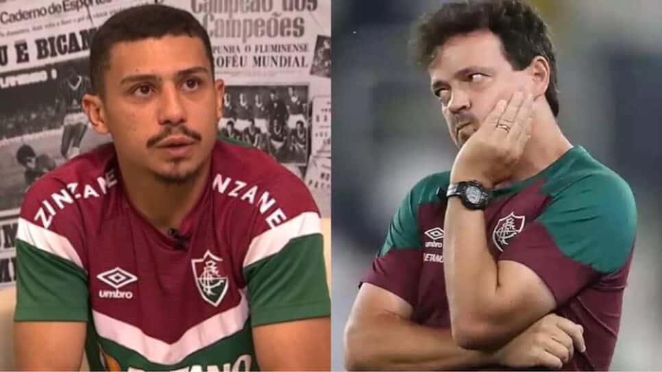 André entrega o que Fernando Diniz faz no Fluminense (Fotos: Reprodução/ ESPN/ Internet/ Montagem)