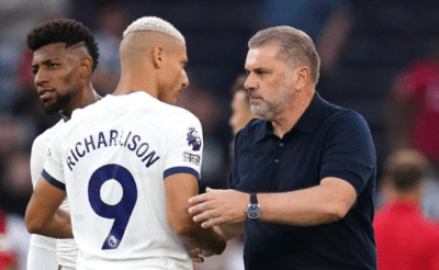 Técnico do Tottenham garante ajuda psicológica para Richarlison (Foto: Reprodução)