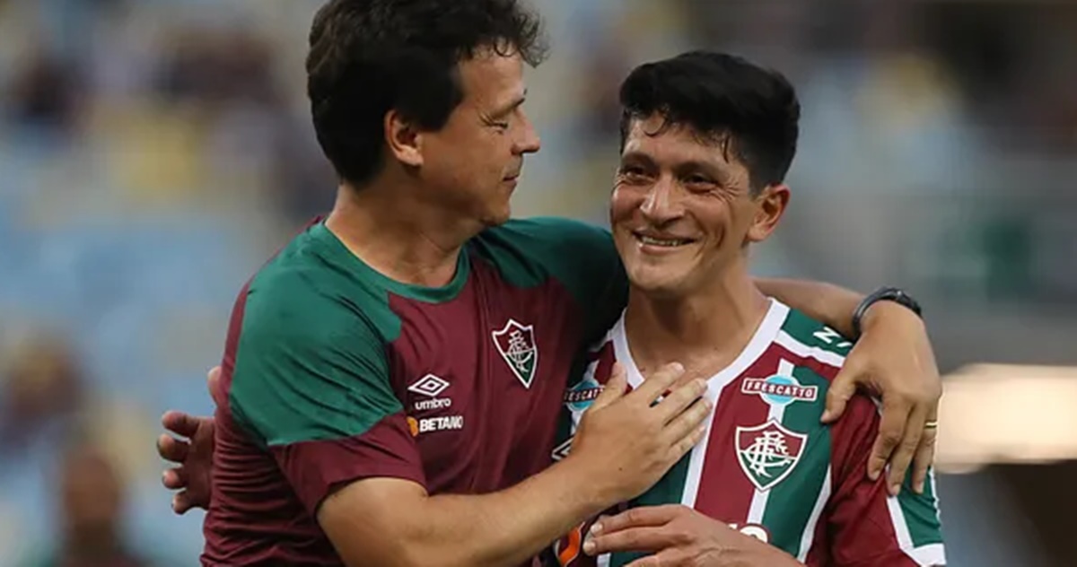 Fernando Diniz e Germán Cano são astros do time Fluminense (Foto: Reprodução/ Lucas Tavares/ O Globo)