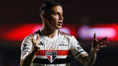 Imagem do post De volta ao São Paulo, James Rodríguez tenta ganhar confiança de Dorival Júnior e espaço no clube