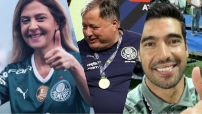 Leila Pereira e Abel Ferreira aprovam decisão de Anderson Barros ao Palmeiras (Fotos: Reprodução/ SEP/ Montagem)