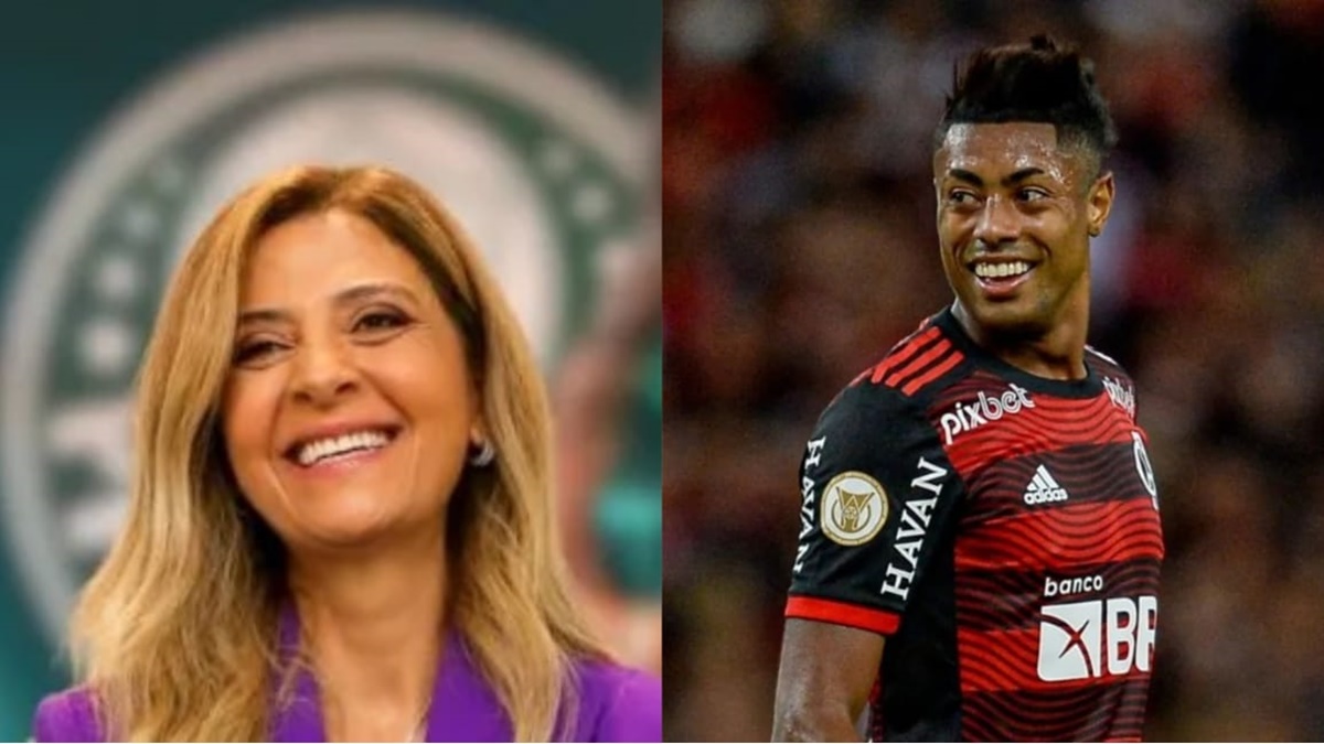 Jornalista garante que atacante do Flamengo fechou com Leila Pereira, no Palmeiras (Fotos: Reprodução/ SEP/ CRF/ Montagem)