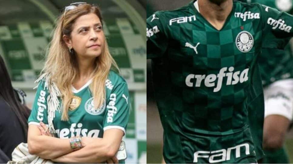 Leila Pereira decide vender jovem atacante a contragosto do torcedor (Fotos: Reprodução/ Cesar Greco/ SEP/ Montagem)