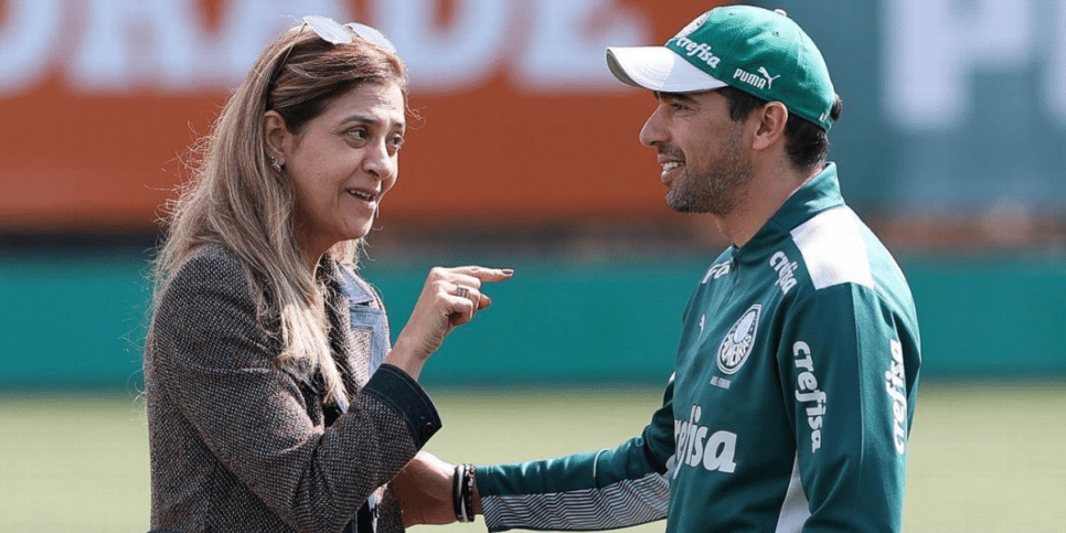 Leila Pereira faz promessa para Abel e vai contratar lateral direito e +3 jogadores para o Palmeiras em 2024 (Reprodução/Internet)