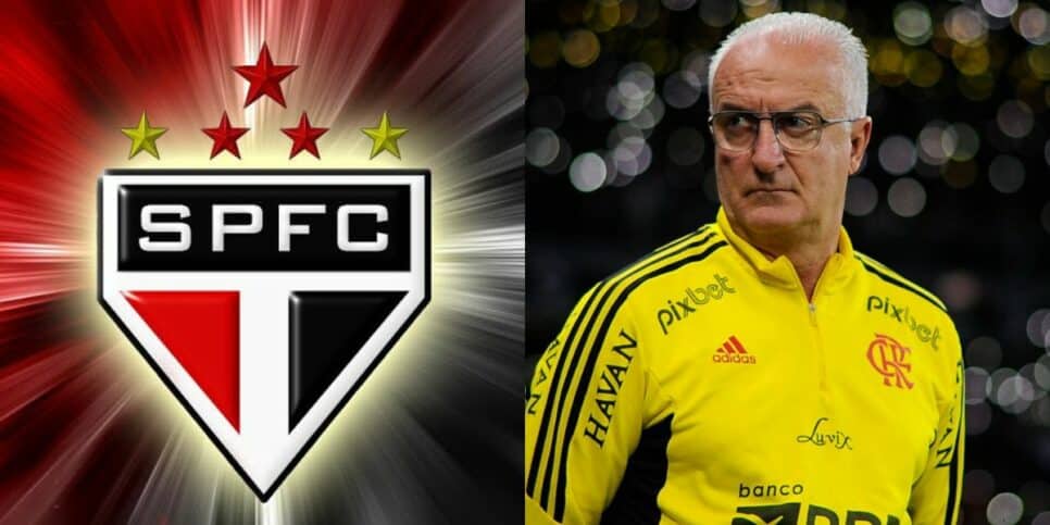 Dorival Júnior é técnico do São Paulo (Foto: Reprodução / Internet / Montagem HoraDoBenefício)