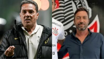 Vanderlei Luxemburgo diz sonoro NÃO ao presidente do Corinthians, Duílio Monteiro Alves (Fotos: Reprodução/ Gledson Tavares/ Estadao Conteudo/ Divulgação/ Montagem)