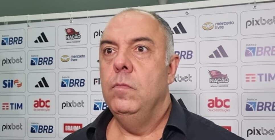 Marcos Braz, vice-presidente do Flamengo, se depara com cube italiano querendo arrancar sonho (Foto: Reprodução/ CRF/ Internet)