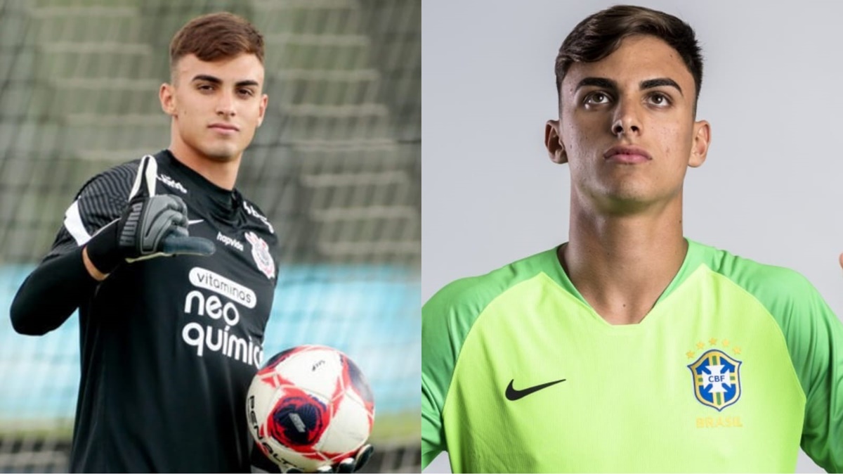 O goleiro Matheus Donelli, do Corinthians, vai jogar pela Seleção Brasileira Olimpica (Foto: Reprodução/ Rodrigo Coca/ Ag. Corinthians/ Alexandre Loureiro/ CBF/ Montagem)