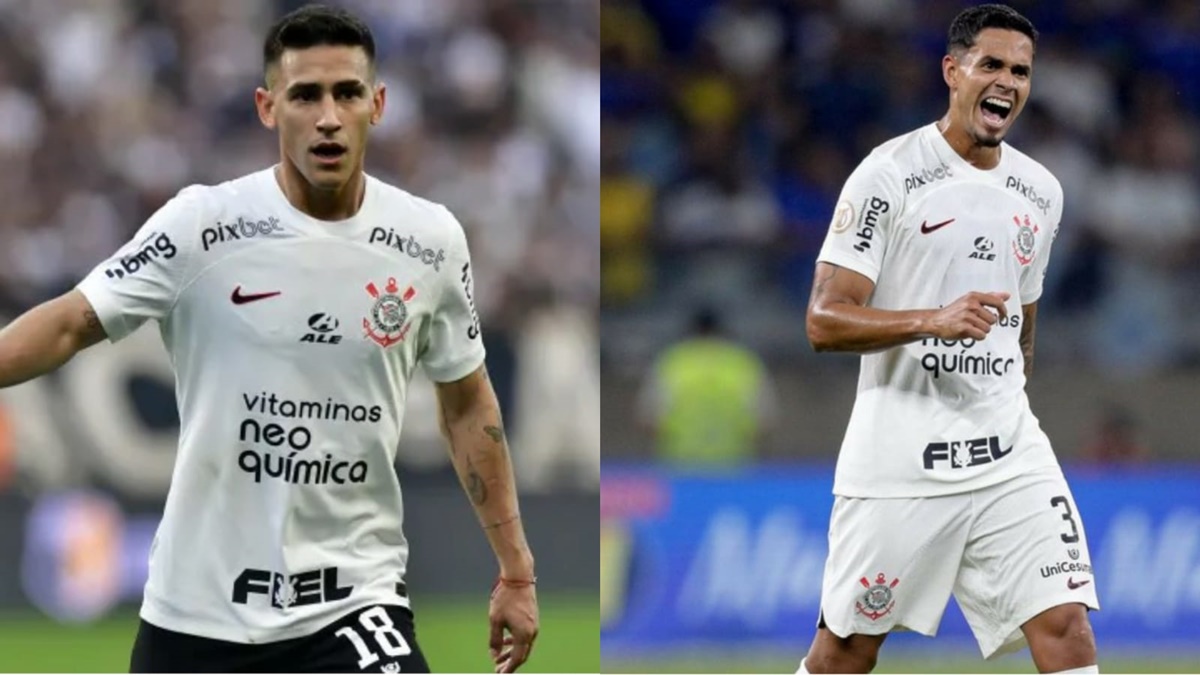 Matías Rojas e Lucas Veríssimo foram as grandes contratações do Corinthians (Foto: Reprodução/ Eduardo Carmim/ Photo Premium/ Gazeta Press/ Rodrigo Coca/ Montagem)