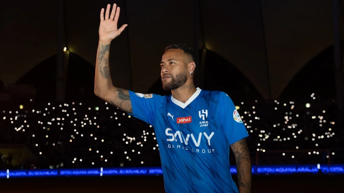 O jogador Neymar com a camisa do Al-Hilal, da Arábia Saudita (Foto: Reprodução/ Divulgação/ Instagram)