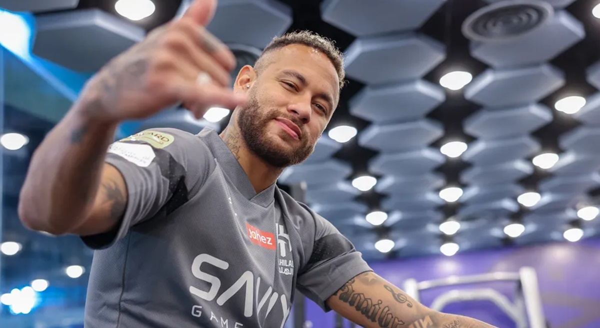 Neymar Jr. em treinamentos físicos nos bastidores do Al-Hilal (Foto: Reprodução/ Divulgação/ Instagram)