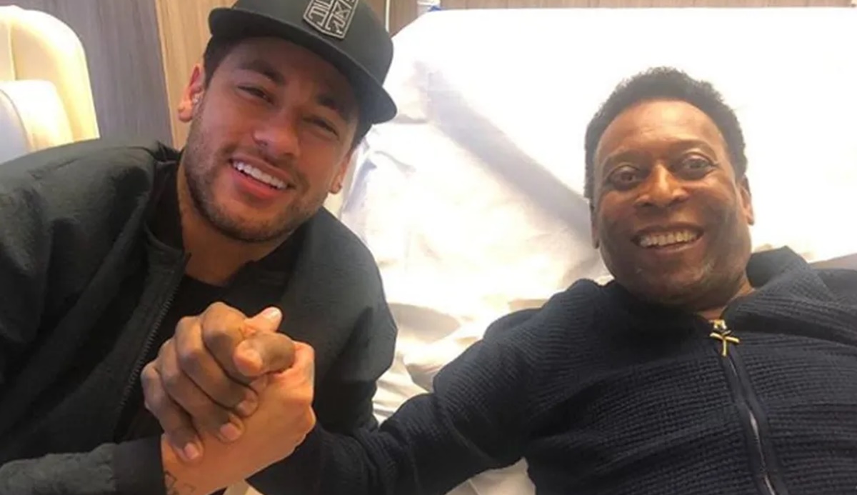 Neymar visitou Pelé no hospital em seus dias finais (Foto: Reprodução/ Instagram)