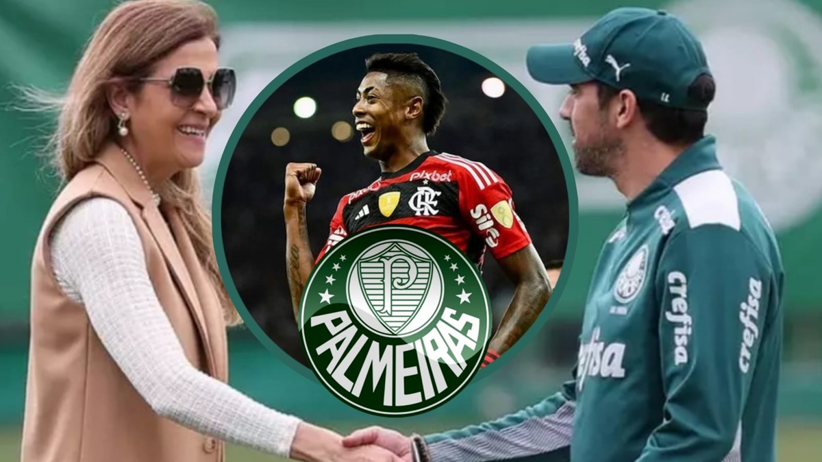 Palmeiras está disposto a oferecer fortuna para tirar o jogador de futebol do Flamengo (Fotos: Reprodução/ Cesar Greco/ SEP/ CRF/ Montagem)