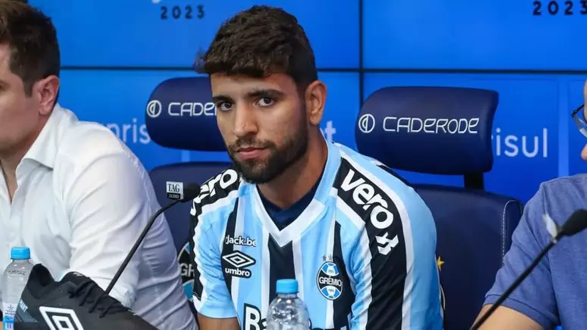 Pepê ainda não foi quitado pelo Imortal (Foto: Reprodução/ Lucas Uebel/ Grêmio)