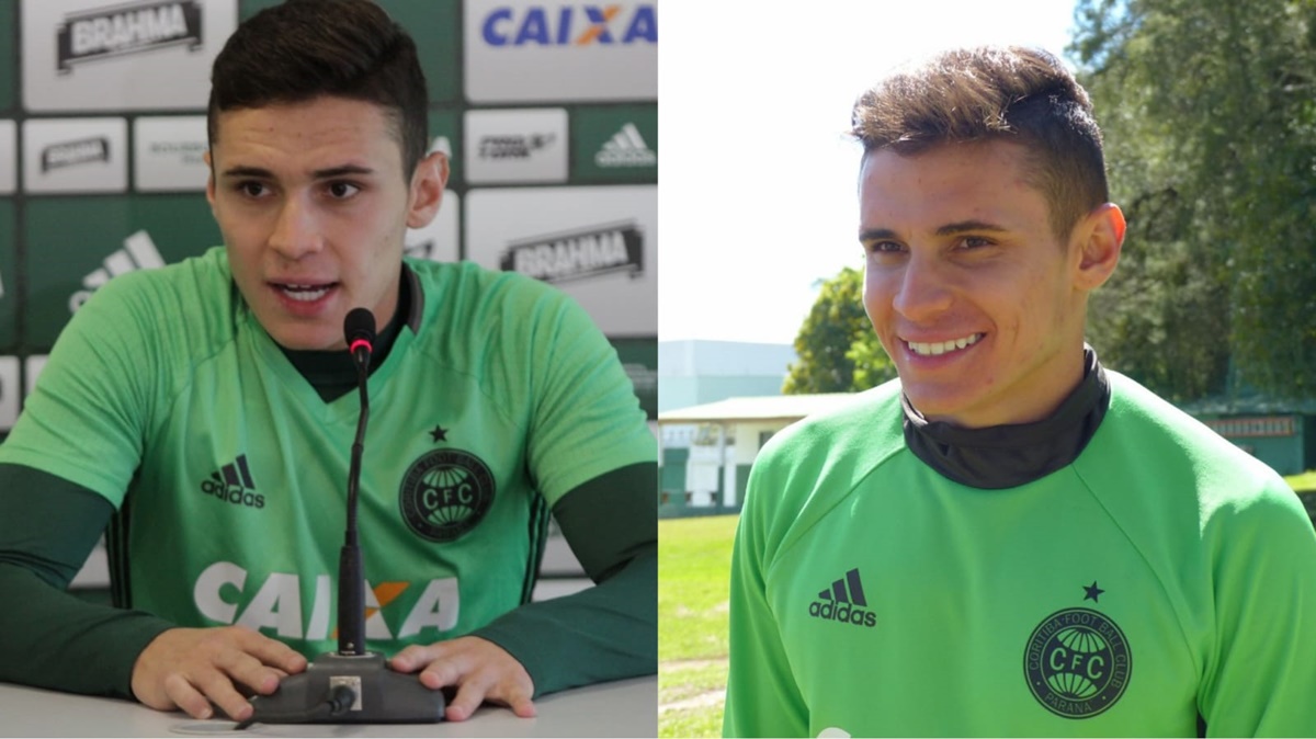 O jovem Raphael Veiga, quando era contratado do Coritiba (Fotos: Reprodução/ Divulgação/ Montagem)