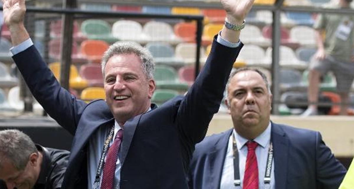 Rodolfo Landim e Marcos Braz são os cabeças por trás do CRF (Foto: Reprodução/ Divulgação/ Flamengo)