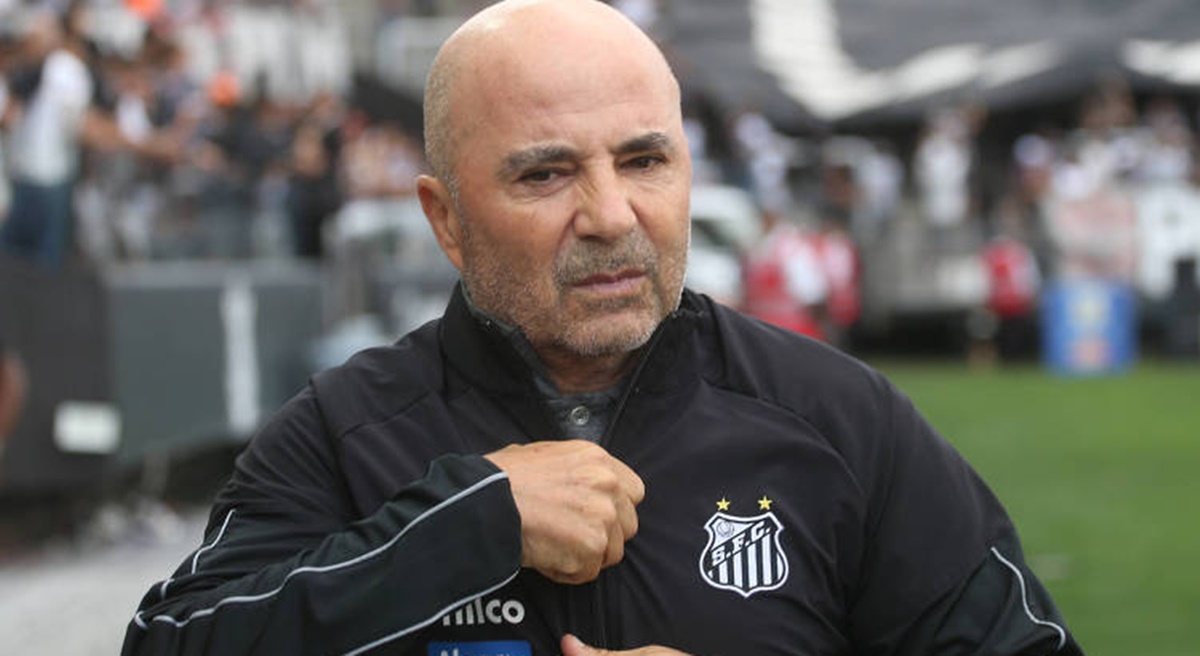 Jorge Sampaoli e ex-técnico do Santos e foi relembrado no Palmeiras (Foto: Reprodução/ Santos FC)