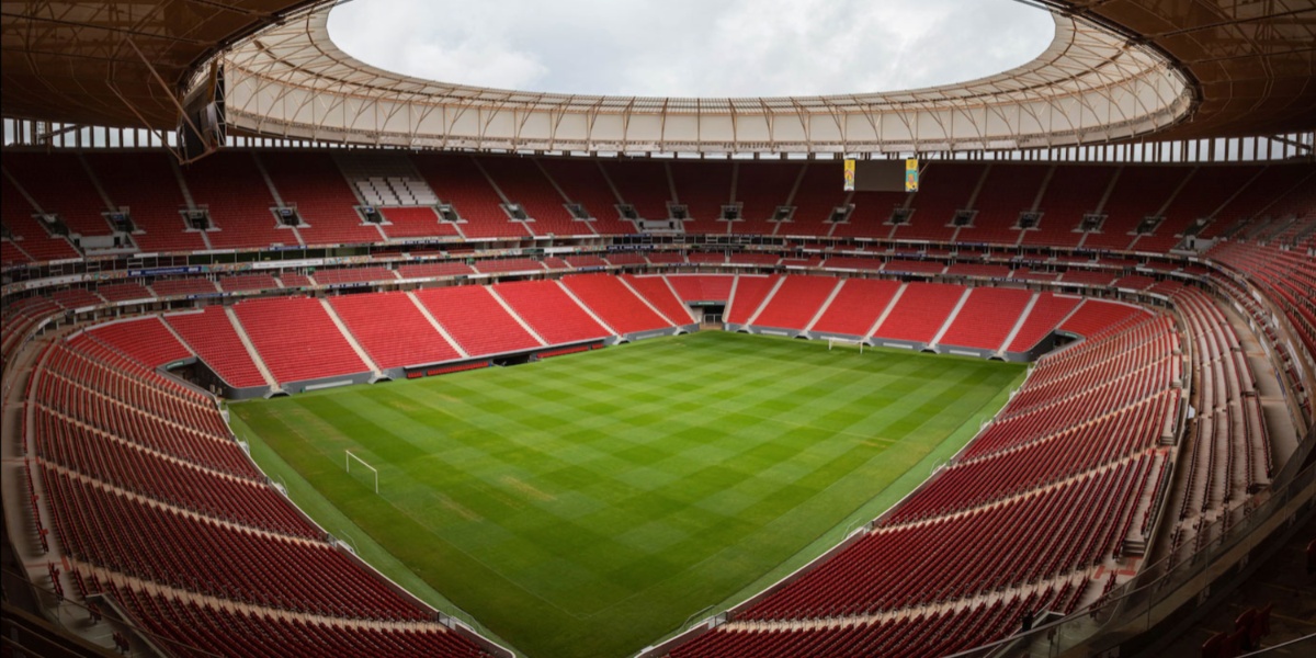 Estádio Mané Garrincha será palco do confronto entre Flamengo e Santos (Imagem Reprodução Internet)