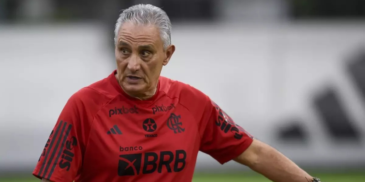 Tite nos treinos do Flamengo, na Gávea (Foto: Reprodução/ CRF/  Internet)