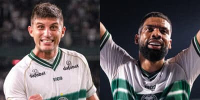 Pancadaria no vestiário do Coritiba teve agressão e fratura no rosto (Foto: Montagem HoraDoBenefício)