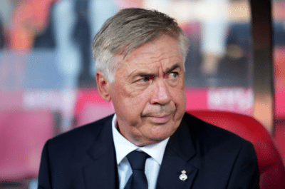 Ancelotti foge de perguntas sobre a seleção brasileira (Foto: Reprodução)