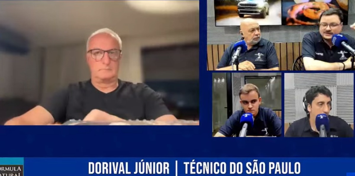 Dorival Júnior abre o jogo sobre Alexandre Pato em Live (Foto: Reprodução/ Canal Nilson Cezar/ YouTube)