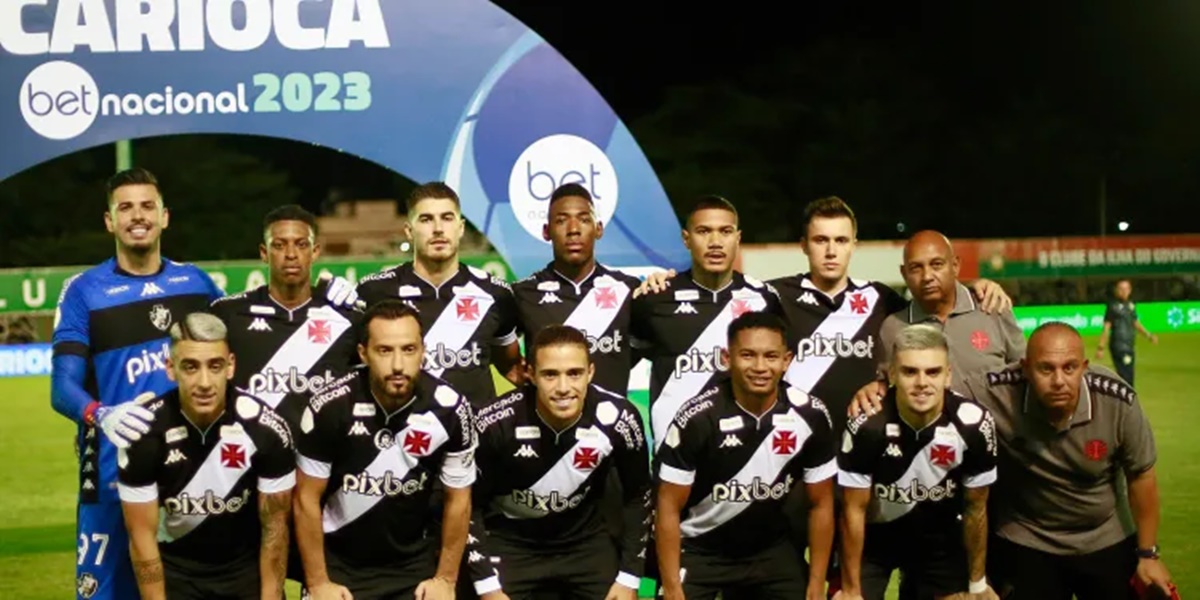 O elenco de jogadores do Vasco da Gama (Foto: Reprodução/ Vasco da Gama)