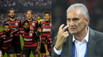 Tite nao poderá contar com 4 peças importante ao Flamengo em 2024; saiba quem são eles (Fotos: Reprodução/ CRF/ CBF/ Montagem)