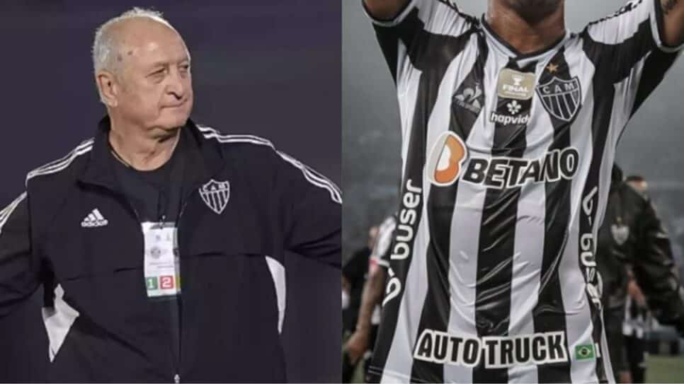 Felipão recebe péssima notícia sobre seu jogador do Atlético-MG (Fotos: Reprodução/ Internet/ Montagem)