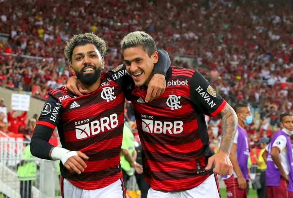 Gabigol e Pedro (Foto: Reprodução/ CRF)