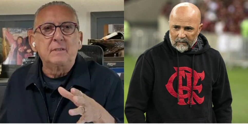 Galvão Bueno detona Jorge Sampaoli, ex-técnico do Flamengo (Foto: Reprodução / Internet)