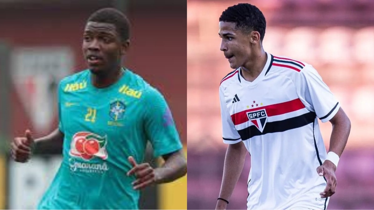 Guilherme Batista 'Fumaça' e Marques Rikelme podem estar no plantel de Dorival Jr em 2024 (Fotos: Reprodução/ SPFC/ Montagem)