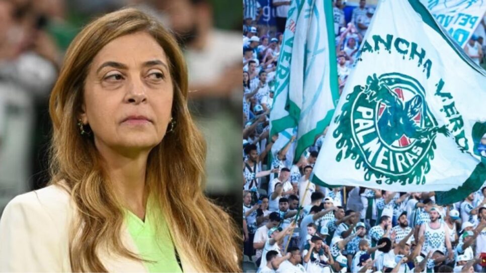Leila Pereira: acusada de boicote pela Mancha Verde e pede saída (Fotos: Reprodução/ André Ribeiro/ Internet/ Montagem)