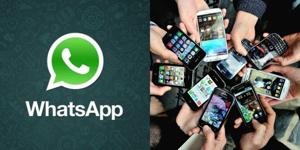 Logo do WhatsApp e celulares (Foto: Reprodução / Internet)