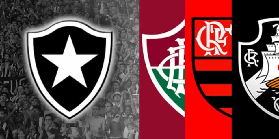 Logo dos clubes cariocas: Botafogo, Fluminense, Flamengo e Vasco (Foto: Reprodução / Internet)