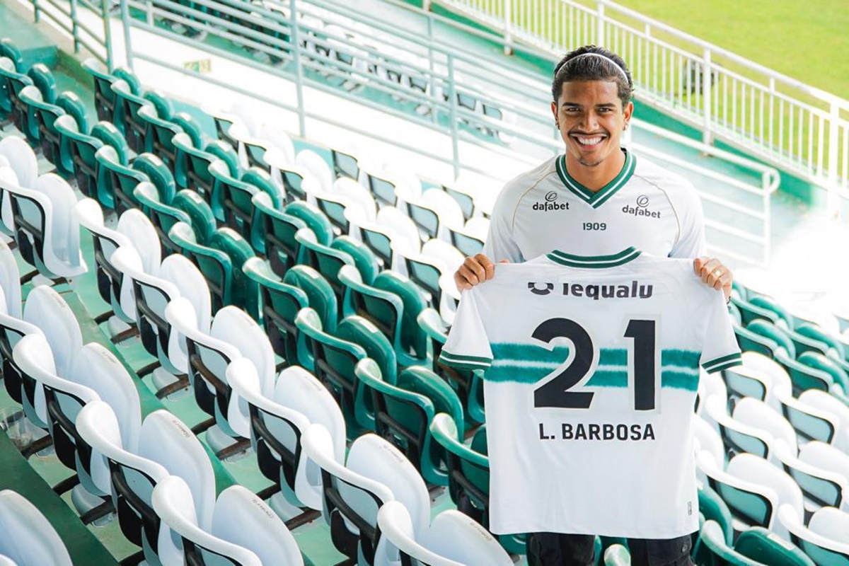 Lucas Barbosa quando chegou ao Coritiba, emprestado pelo Santos (Foto: Reprodução/ Divulgação)