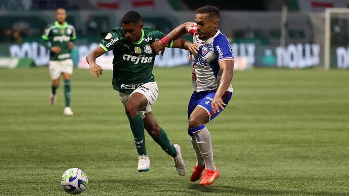 Luís Guilherme se destaca no Palmeiras em partida contra o Fortaleza e Leila Pereira recebe oferta (Foto: Reprodução/ Cesar Greco/ SEP)