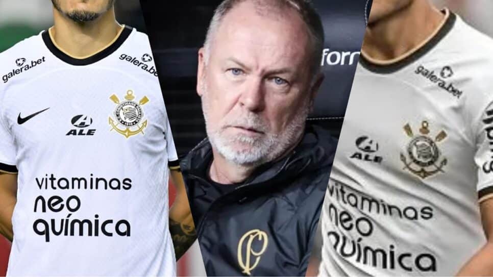 Mano Menezes se depara com debandada de dois jogadores no Corinthians (Fotos: Reprodução/ Ag. Corinthians/ Montagem)