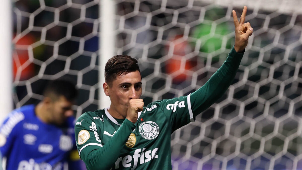 O uruguaio Merentiel é jogador do Palmeiras emprestado ao Boca Juniors (Forto: Reprodução/ Cesar Greco/ SEP)