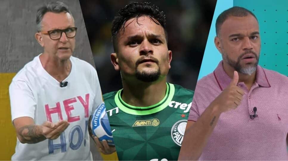 Craque Neto, Artur e Denílson: apresentadores entregam problema fora e dentro dos gramados (Fotos: Reprodução/ Band/ Cesar Greco/ SEP/ Montagem)