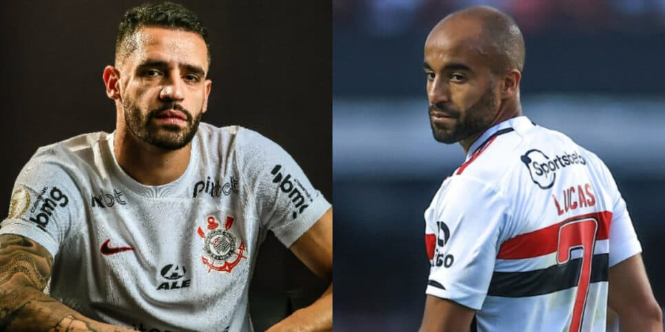 Renato Augusto e Lucas Moura são procurados por clube rival (Foto: Montagem HoraDoBenefício)