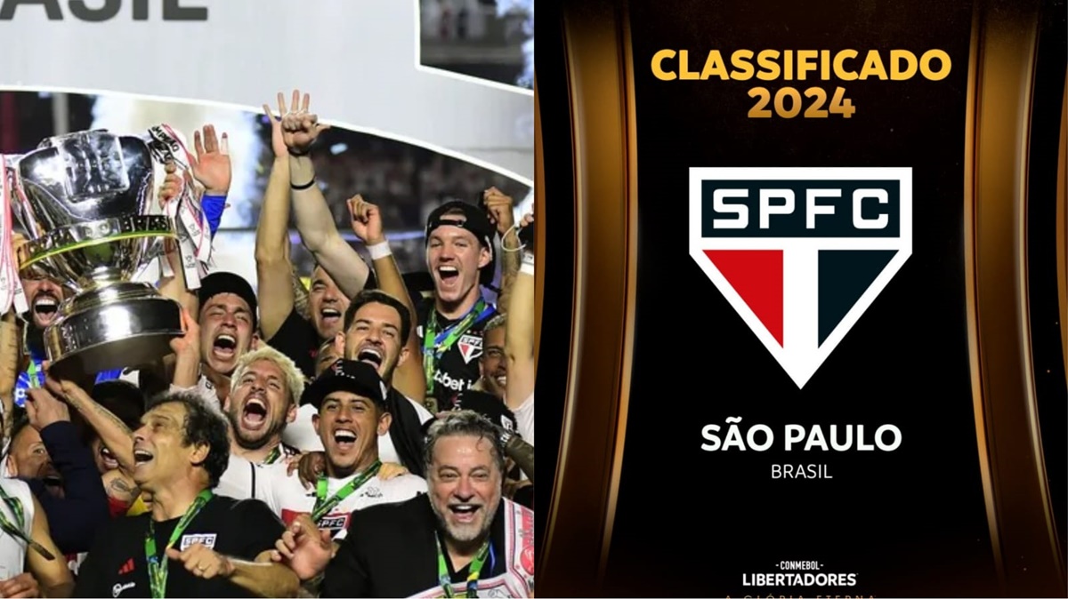 São Paulo vence a Copa do Brasil e está garantido a Libertadores 2024 (Fotos: Reprodução/ Marcos Ribolli/ SPFC/ Divulgação/ Montagem)