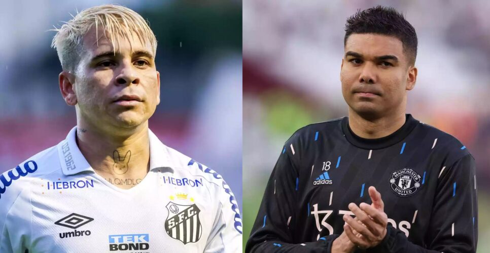 Casemiro e Soteldo do Santos (Foto: Reprodução)